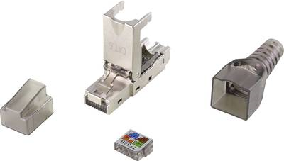 Renkforce CAT6 Feldkonfektionsstecker Stecker, gerade Schwarz (transparent) Renkforce RF-3530662 1 St. (RF-3530662)
