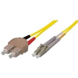 Tecline Fröhlich + Walter - Patch-Kabel - SC-Einzelmodus (M) - LC-Monomode (M) - 10 m - Glasfaser - 9 / 125 Mikron - Gelb (39989610)