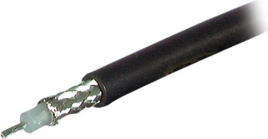 Koax Kabel RG58 C/U, 50 Ohm,Schwarz, PVC (91058.1)