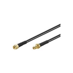 Wentronic RP-SMA FM 500 5.0m - RP-SMA - RP-SMA - Männlich/weiblich - Schwarz (51678)