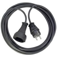 Brennenstuhl Stromkabel - 3,0m - Schwarz - mit Schutzkontakt-Stecker (1165430)