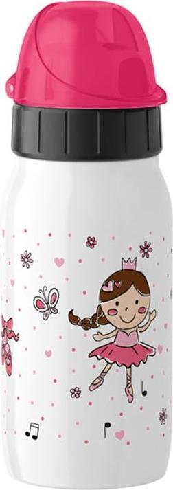 emsa KIDS Isolier-Trinkflasche ISO 2 GO, 0,35 L, Ballett Edelstahl / PP, doppelwandig mit Isolierfunktion, hält 12 - 1 Stück (518370)