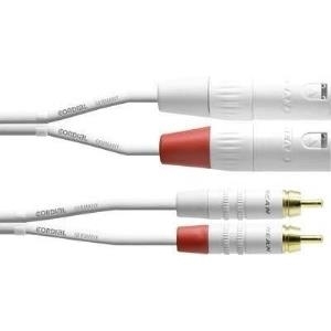 Cordial Intro CFU MC-SNOW - Audiokabel - XLR (M) bis RCA (M) - 1.5 m - weiß