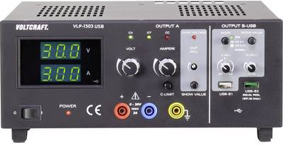 VOLTCRAFT VLP-1303 Labornetzgerät, einstellbar 0 - 30 V 0.01 - 3 A 123 W OVP Anzahl Ausgänge 3 x (VC-8146845)