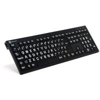 LogicKeyboard XL Print NERO - Tastatur - USB - Englisch - Europa - Weiß auf Schwarz (LKB-LPWB-BJPU-UK)