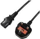 LogiLink - Stromkabel - BS 1363 (S) bis IEC 60320 C13 - 1.8 m - Schwarz