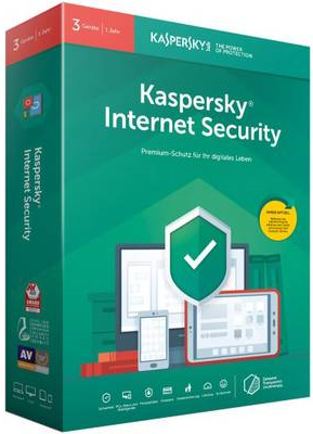 Kaspersky Internet Security 2019 - Box-Pack (1 Jahr) - 3 Geräte (Sierra) - Code in a Box - Win, Mac, Android, iOS - Deutsch (KL1939G5CFS-9)