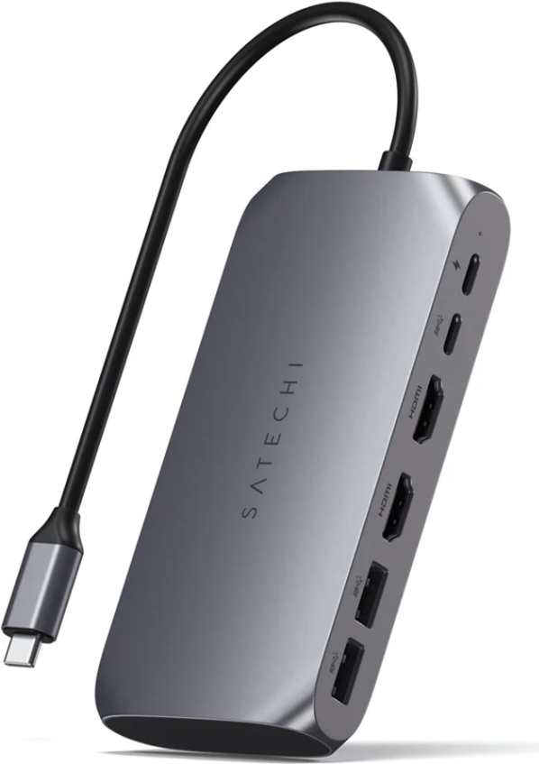 Satechi ST-UCM1HM hub di interfaccia USB tipo-C 5000 Mbit/s Grigio (Satechi USB-C Multimedia Adapter M1)