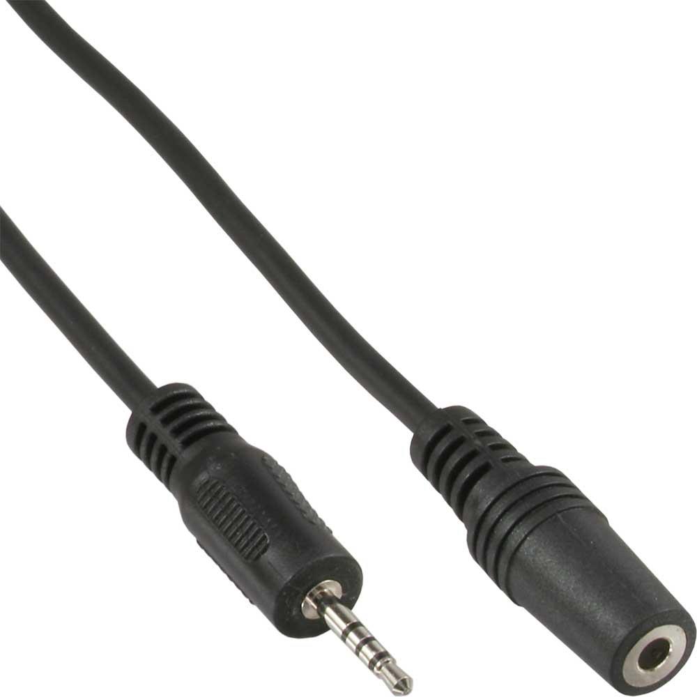 Cavo adattatore jack spina 4 poli 2,5mm - presa GT 4 poli 3,5mm - 5m