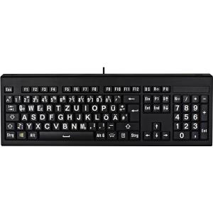 LogicKeyboard Largeprint Astra - Tastatur - hinterleuchtet - USB - German QWERTZ (LKB-LPWB-APBH-DE) LogicKeyboard Largeprint Astra - Tastatur - hinterleuchtet - USB - German QWERTZ (LKB-LPWB-APBH-DE)