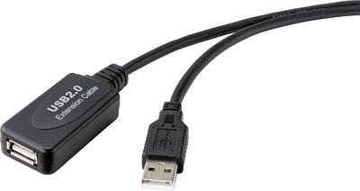 Renkforce RF-4535084 Cavo USB 10 M USB 2.0 USB A Black (RF-4535084)