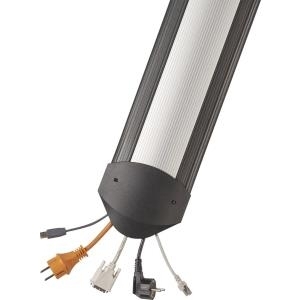 Serpa Kabelbrücke Typ B15, Breite 300 mm, Länge 1,5 m, EasyLoader Alu, schwarz/Alu für den Innenbereich - von oben zu belegen (5.01047.9004)