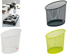 ALBA Stifteköcher MESHCUP P, aus Drahtmetall, pflaume rund, Durchmesser: 60 mm, Höhe: 105 mm, erlaubt eine - 1 Stück (MESHCUP P)