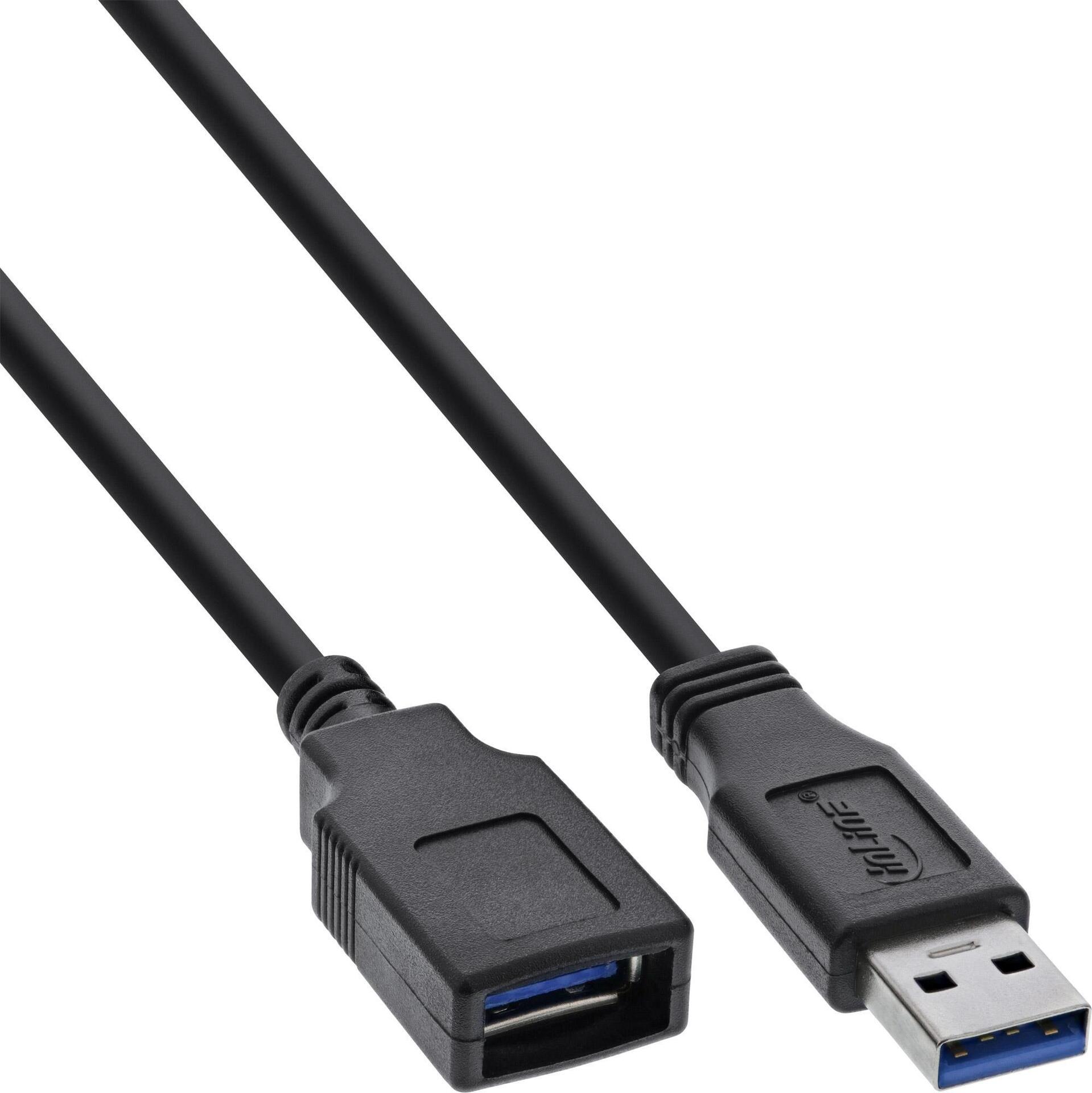 InLine Cavo USB 3.2 Gen.1 A maschio / A femmina nero 5m