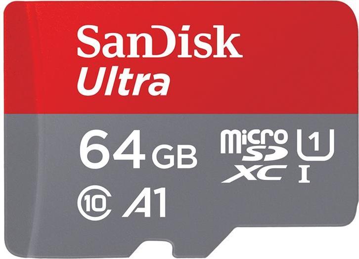 SanDisk Ultra microSD 64 GB MicroSDXC UHS-I Classe 10 (SanDisk Ultra - flashhukommelseskort -)