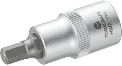TOOLCRAFT Steckschlüssel-Einsatz 12,5 mm (1/2) mit Sechskant-Bit 816157 Länge 55 mm