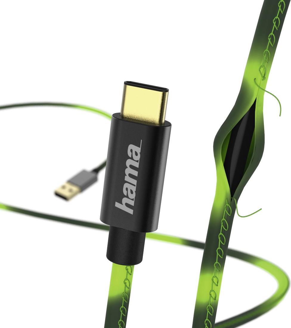 Hama 00178318 USB Kabel 1,5 m USB A USB C Männlich Grün (00178318)