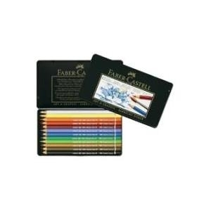 FABER-CASTELL Buntstifte KINDER-AQUARELL, 12er Kartonetui + Pinsel, wasservermalbar, auswaschbar, hohe Farbbrillanz (114413)