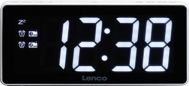 Lenco GmbH Lenco Uhrenradio CR-30 2408126 3Zoll-Display weiß