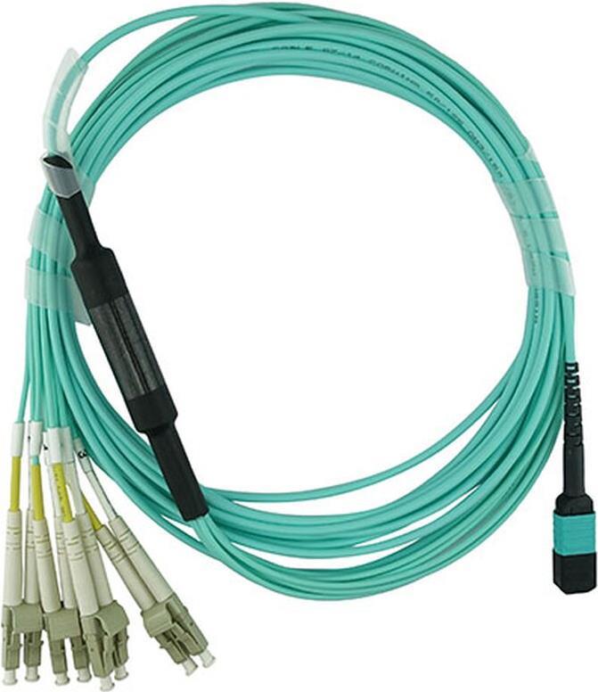 BlueOptics SFP6141EU7.5MKB cavo in fibra ottica 75 m MTP 4x LC OM3 colore menta (SFP6141EU7.5MKB)