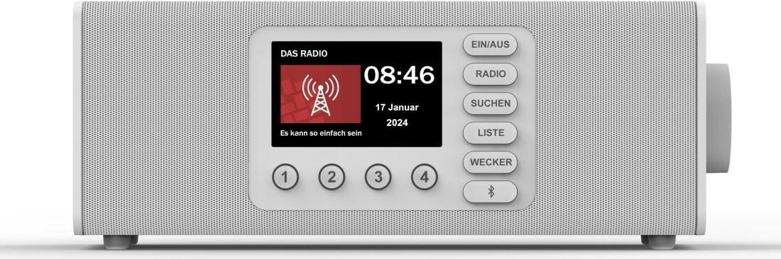 Hama Digitalradio DR2002BT, FM/DAB/DAB+/Bluetooth® RX, Radiowecker, Stereo, WS (00054299)