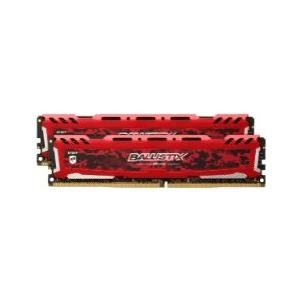 Ballistix Sport LT - DDR4 - 16 GB: 2 x 8 GB - DIMM 288-PIN - 2666 MHz / PC4-21300 - CL16 - 1.2 V - ungepuffert - nicht-ECC - Rot (BLS2C8G4D26BFSE)