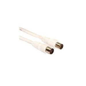 Wentronic Goobay Antennen Anschlusskabel, Weiß, 10 m - IEC/Koax-Stecker  IEC/Koax-Buchse (11514)