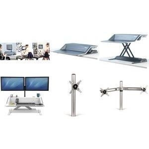 Lotus Dual Monitor Arm Kit - Verstellbarer Arm für 2 LCD-Displays - Metall, Aluminium - Silber - oberflächenmontierbar Lotus Dual Monitor Arm Kit - Verstellbarer Arm für 2 LCD-Displays - Metall, Aluminium - Silber - oberflächenmontierbar