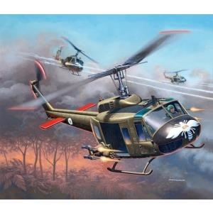 Revell Bell UH-1H Gunship - 1:100 - Montagesatz - Drehflügler - Bell UH-1H Gunship - Militärflugzeug - Kunststoff (MR-4983)