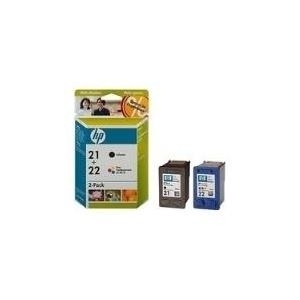 Hewlett-Packard HP 21/22 Combo Pack - Druckerpatrone - 1 x Schwarz, Farbe (Cyan, Magenta, Gelb) (SD367AE)