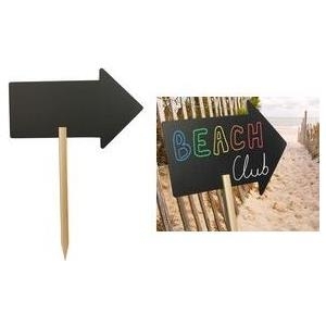 Securit Hinweisschild SILHOUETTE Pfeil mit Kreideobefläche, beidseitig mit Kreidemarker beschrift - 1 Stück (FBS-ARROW)