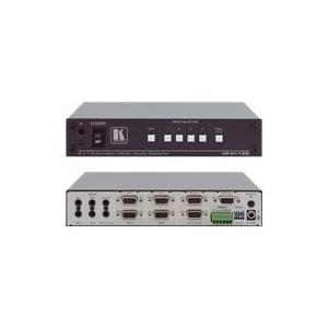 Kramer VP-411DS 4x1 Computer Graphics Video & Stereo Audio Standby Switcher - Video/Audio-Schalter - an Rack montierbar - Gleichstrom (VP-411DS)