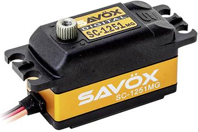 Savöx Standard-Servo SC-1251MG Digital-Servo Getriebe-Material Metall Stecksystem JR (80101007)