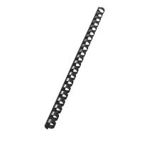 Esselte Leitz ComBIND - 12 mm - 32cm - 21 Ringe - A4 (210 x 297 mm) - 95 Blätter - Schwarz - 100 Stck. Bindekamm aus Kunststoff (35043)