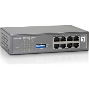 LevelOne FEP-0800W65 - Switch - 8 x 10/100 (PoE) - Desktop - PoE (60 W) (FEP-0800W65)