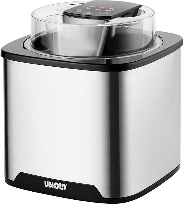 Unold 48855 macchina per gelato Gelatiera tradizionale 15 L 12 W Nero Acciaio inox