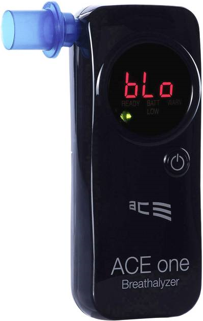 ACE Alkoholtester one Schwarz 4.00 bis 0.00  inkl. Display, Countdown-Funktion, Verschiedene Einheiten anzeigbar (107004)