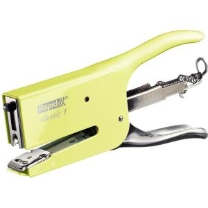 Rapid Heftzange Classic K1 Retro Mellow Jellow, hellgelb Heftleistung: 50 Blatt, Einlegetiefe: 56 mm, - 1 Stück (5000494)