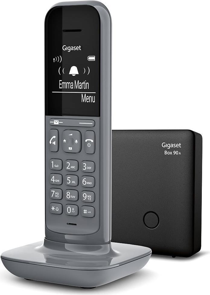 Telefono cordless Gigaset CL390A con segreteria - Grigio scuro