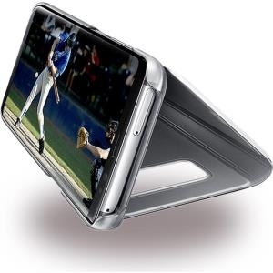 Samsung Clear View Standing Cover EF-ZG950 - Flip-Hülle für Mobiltelefon - Silber - für Galaxy S8 (EF-ZG950CSEGWW)