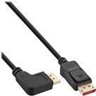 Cavo DisplayPort 1.4 - 8K4K - angolato a sinistra - nero-oro - 2 m