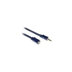 C2G Velocity - Audioverlängerungskabel - 27 AWG - Mini-Phone Stereo 3,5 mm (M) - bis - Mini-Phone Stereo 3,5 mm (W) - 1,0m - abgeschirmt (80284)