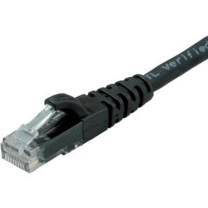 ROLINE - Patch-Kabel - RJ-45 (M) bis RJ-45 (M) - 20 m - UTP - CAT 6a - halogenfrei, geformt, verseilt - Schwarz (21.15.1469)