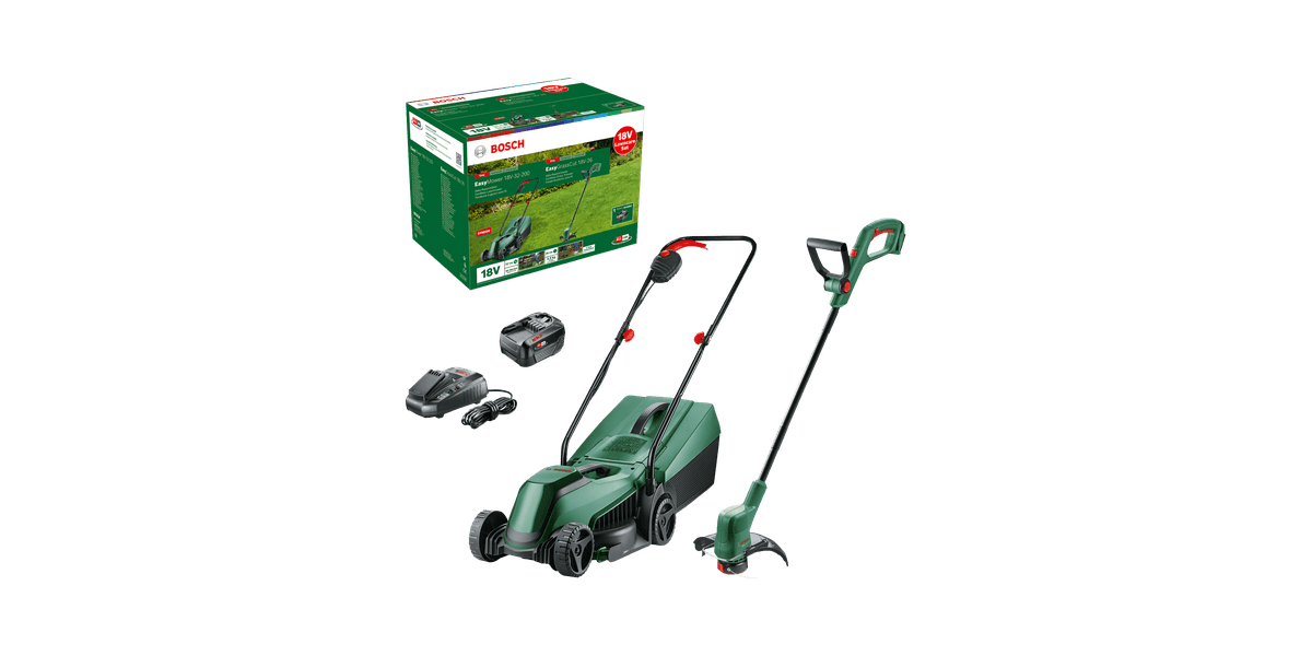 Bosch EasyMower 18V-32-200 Tagliaerba a spinta Batteria Nero