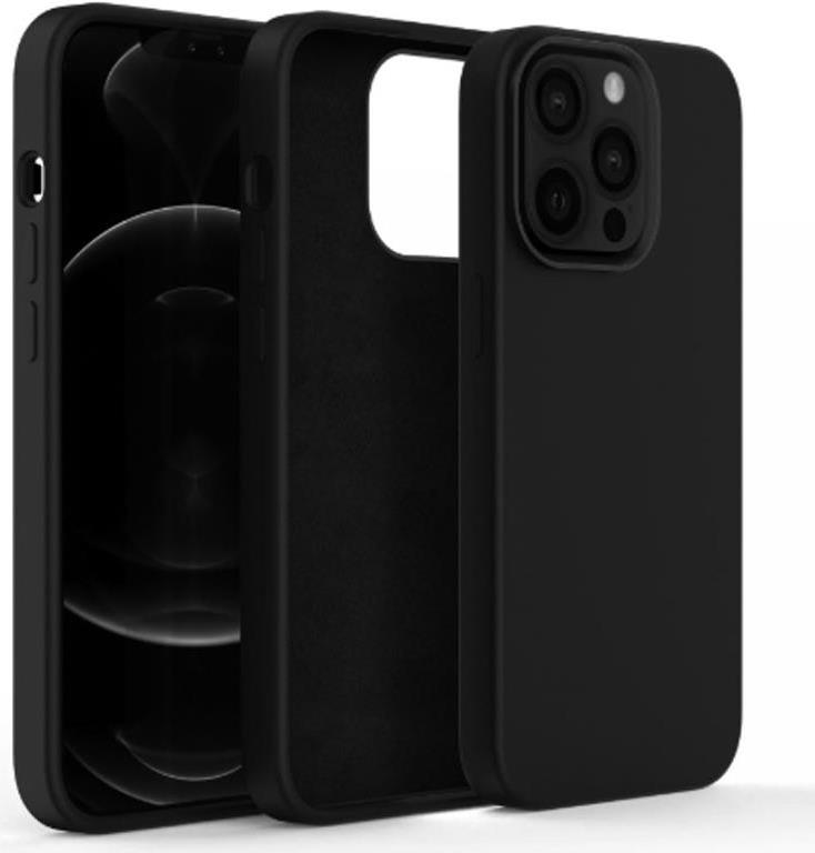 Custodia in silicone liquido 4smarts Cupertino per Apple iPhone 14 nera