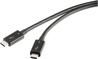 RenkForce Thunderbolt " Cavo Thunderbolt" 4 Thunderbolt " (USB-C) Plug Thunderbolt" (USB-C) Plug 080 M Nero due volte schermato