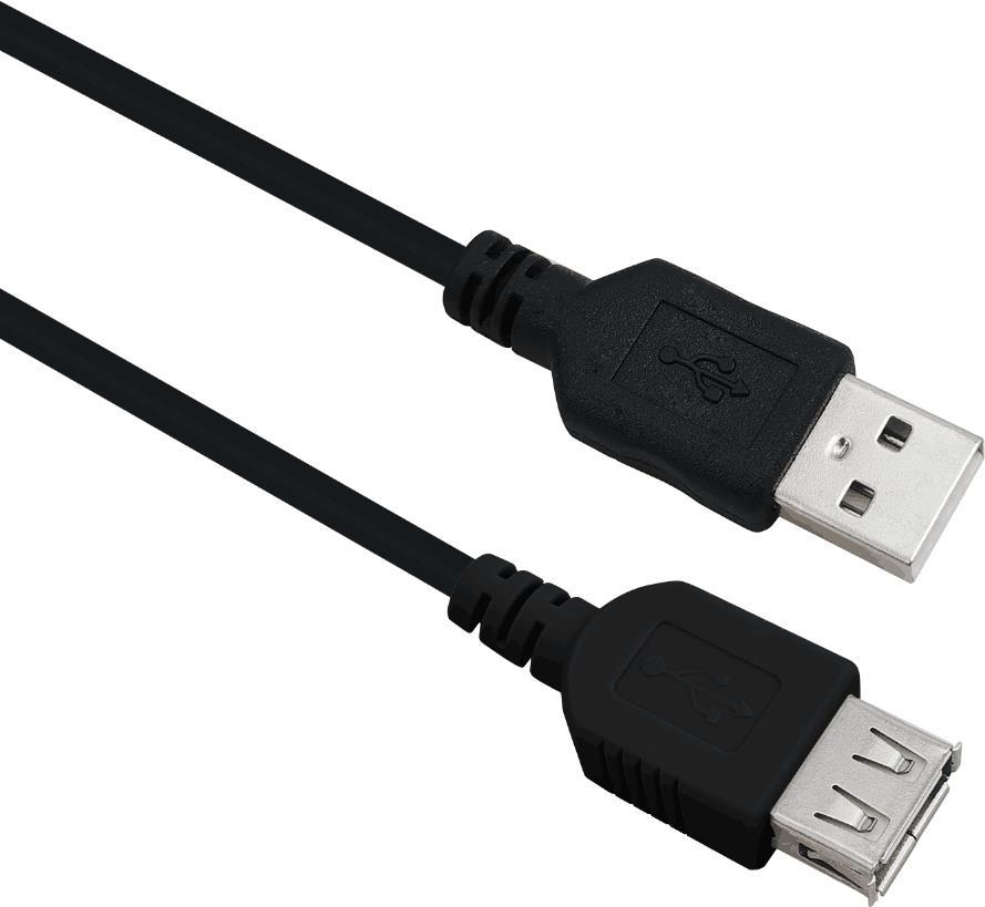 Cavo prolunga Helos, USB 2.0 A maschio/A femmina, 0,5 m, nero