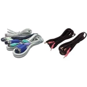 Vertiv Avocent - Video- / USB- / Audio-Kabel - Mini-Phone Stereo 3.5 mm, USB Typ B, 4-polig, DVI-I - USB Typ A, 4-polig, Mini-Phone Stereo 3.5 mm, DVI-I - 1.83 m - für Avocent SV220, SV240 (CBL0118)