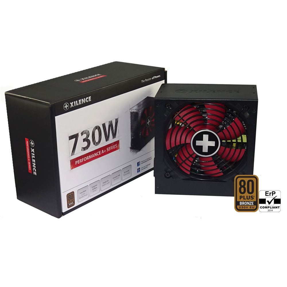 Xilence Performance A+ Series XP730R8 - Stromversorgung (intern) - 80 PLUS Bronze - Wechselstrom 110-240 V - 730 Watt - aktive PFC (XP730R8)