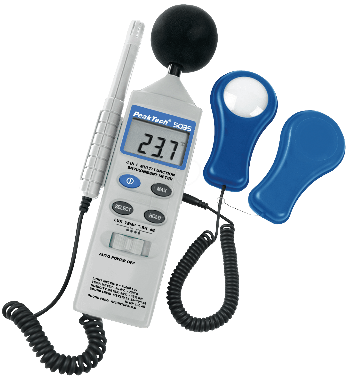 PeakTech Multifunktionsmessgerät -20...+750 °C 25...95 % (PeakTech 5035)